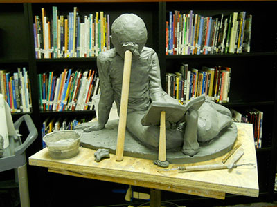 Kayla Reading in sculpting process 2