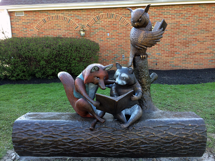 Reading with Friends Sculpture, Limited Edition of 8