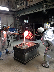Sculpture at the New Arts Foundry in Baltimore, Maryland for mold-making and bronze casting 2