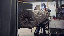 Sculpture at the New Arts Foundry in Baltimore, Maryland for mold-making and bronze casting 4